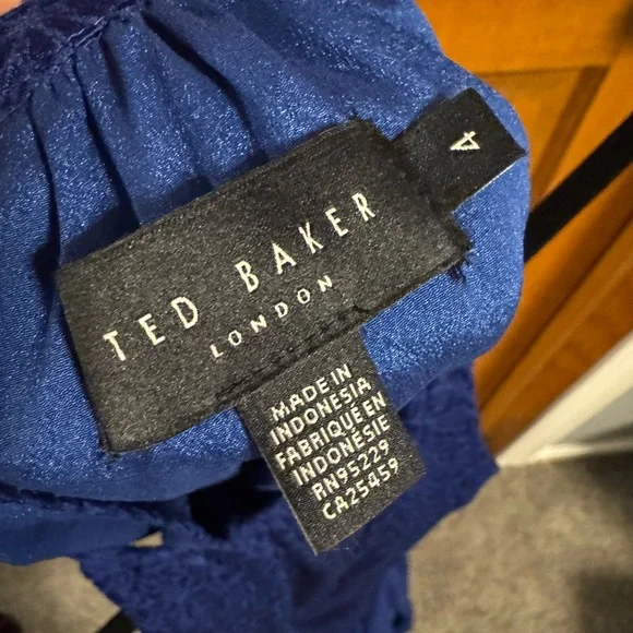 Ted Baker London Blue Halter Maxi Dress - Picture 5 of 6